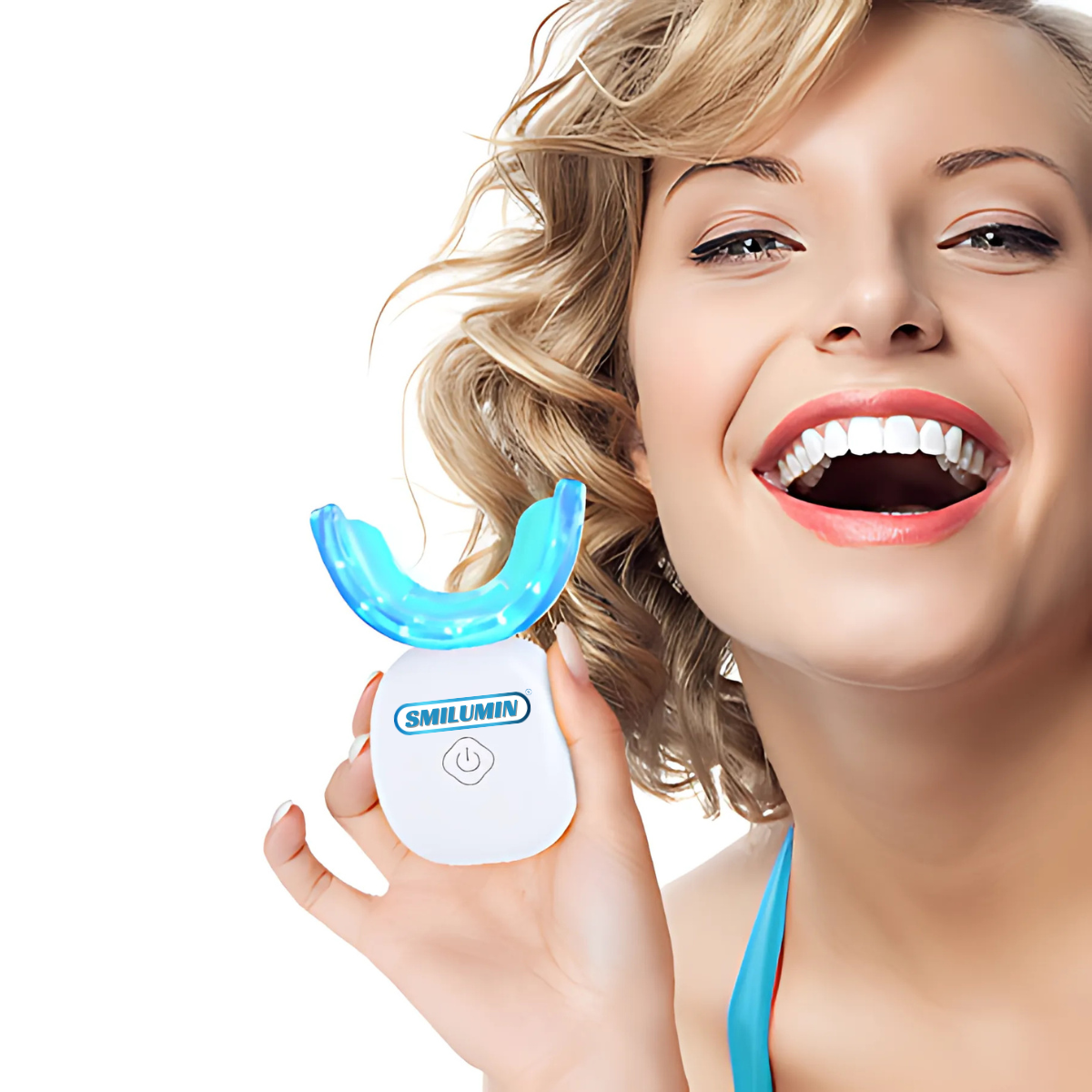 Smilumin – Dantų priežiūros rinkinys su LED lempa ir juostelėmis