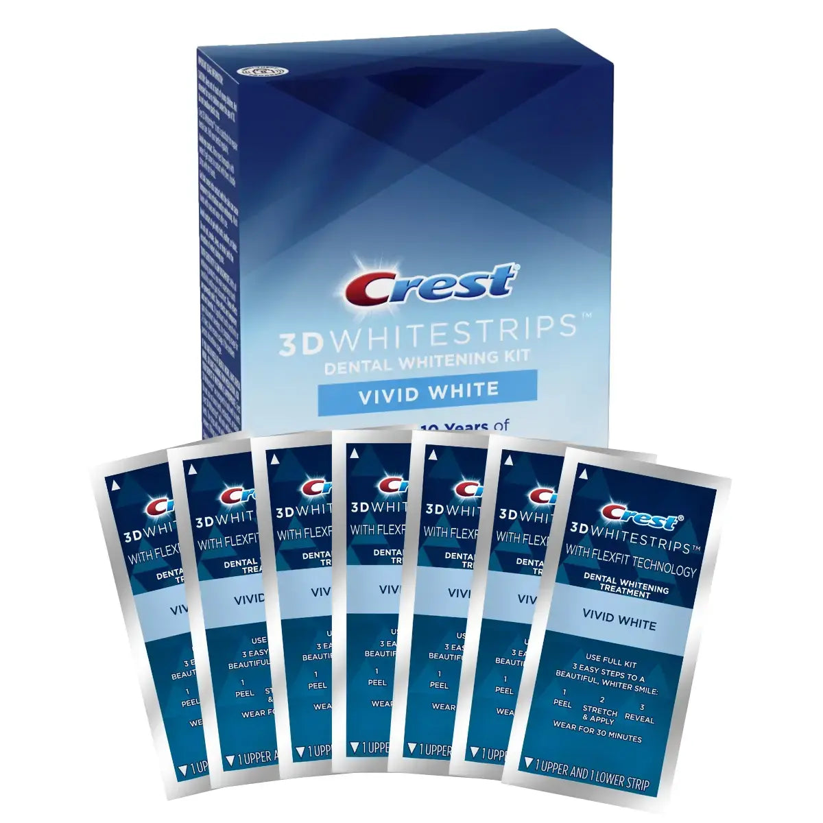 Bieliace pásiky Crest 3D Whitestrips Vivid