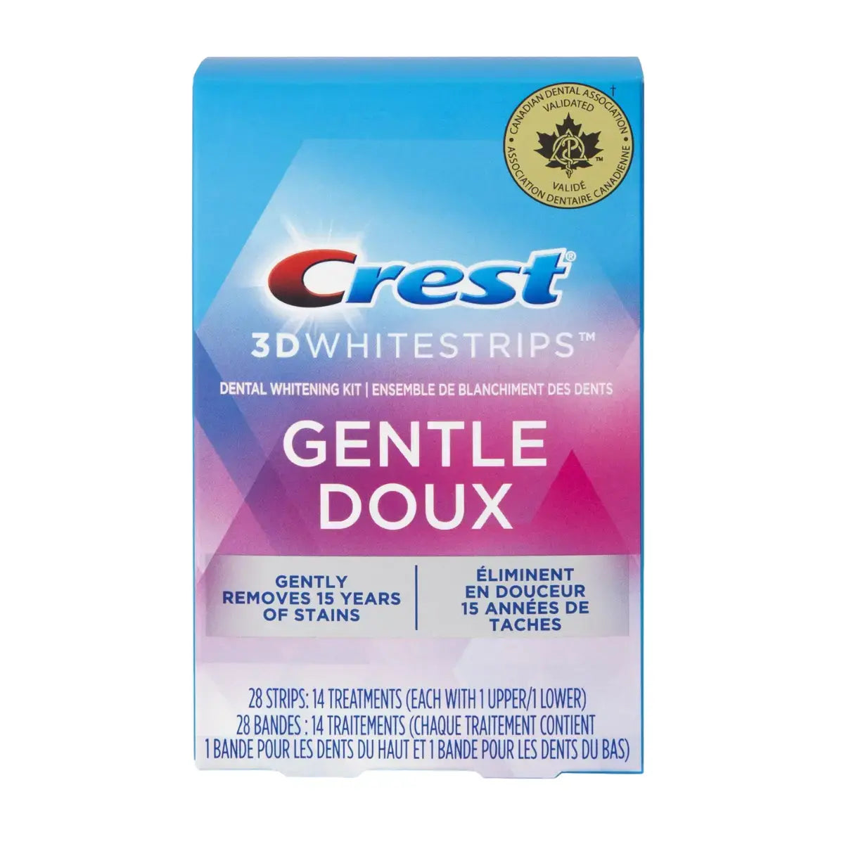 Bieliace Pásiky Crest Gentle Doux Whitestrips